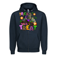 Navy trick rawr treat Zipper Hoodie - AdoDesignShop