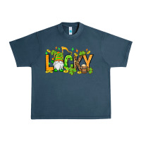 Midnight Navy St. Patrick's Lucky gnome Urban Heavy Tee - OliviaCreatesArt