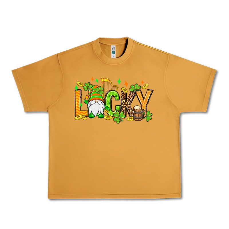 St. Patrick's Lucky Gnome Urban Heavy Tee by OliviaCreatesArt | Teevron