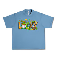 Pebble Blue St. Patrick's Lucky gnome Urban Heavy Tee - OliviaCreatesArt