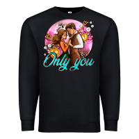 Black only you and couple with keys Premium Sweatshirt - AdoDesignShop