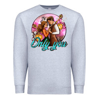 Heather Grey only you and couple with keys Premium Sweatshirt - AdoDesignShop