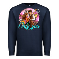 Navy only you and couple with keys Premium Sweatshirt - AdoDesignShop