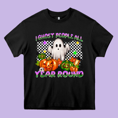 I Ghost People All Year Round Heavy Core Tee Designed By Nancycooperartshop