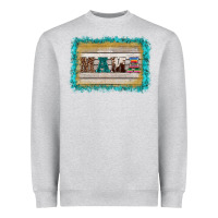 Western Turquoise's Mama Background Heavyweight Sweatshirt | Teevron