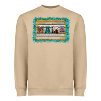 Mushroom western turquoise's mama background Heavyweight Sweatshirt - BarkalooDesign