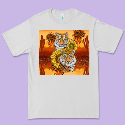 Tigers With Scratches Premium Tee Designed By Tumblerdesignbyshophia