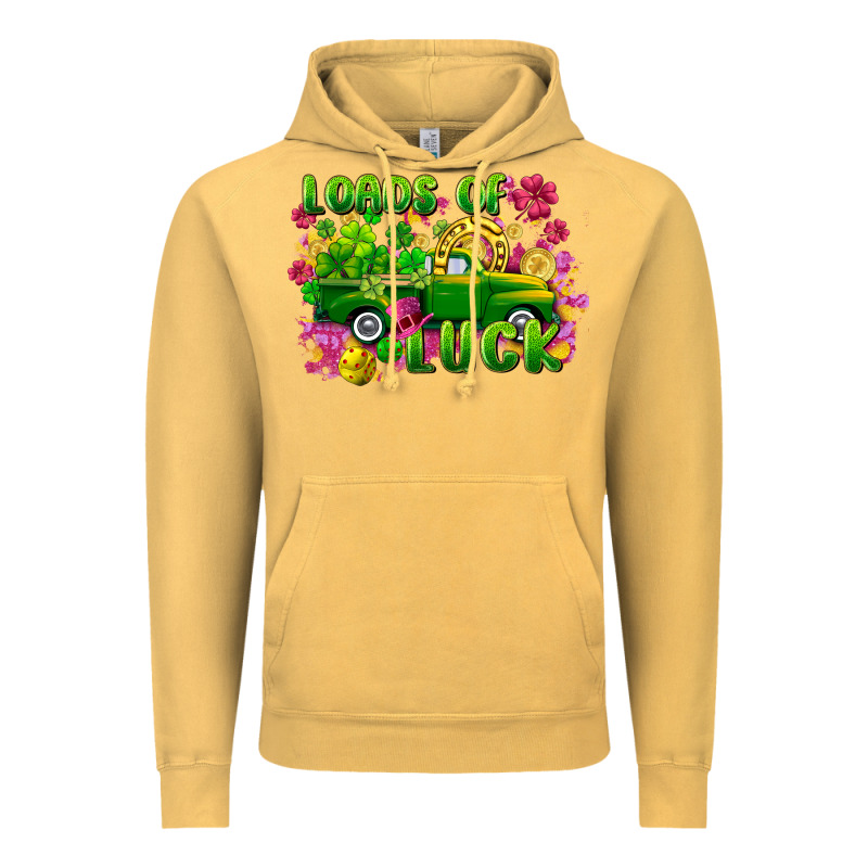 Loads Of Luck St. Patricks Day Vintage Hoodie by FaDigitalArtStudio | Teevron