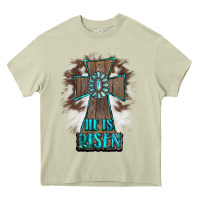 Mossy cross1 Heavy Core Tee - RanaPortraitStore