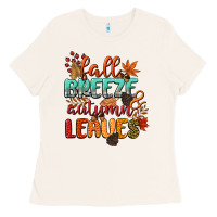 Bone fall breeze and autumn leaves Ladies Tee - CowGirlArtShop