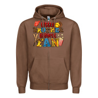 Chestnut little brother biggest fan Zipper Hoodie - AdoDesignShop