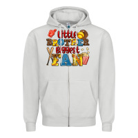 Dove Grey little brother biggest fan Zipper Hoodie - AdoDesignShop