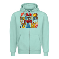 Seafoam little brother biggest fan Zipper Hoodie - AdoDesignShop