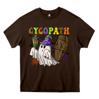 Chocolate Brown Cycopath Heavy Core Tee - NancyCooperArtShop