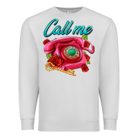 Dove Grey call me roses and pink telephone Premium Sweatshirt - AdoDesignShop