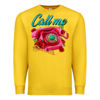 Lemon call me roses and pink telephone Premium Sweatshirt - AdoDesignShop