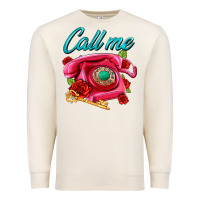 Sandshell call me roses and pink telephone Premium Sweatshirt - AdoDesignShop