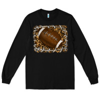 Black leopard american football backround Long Sleeve Tee - RanaPortraitStore