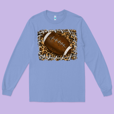 Leopard American Football Backround Long Sleeve Tee Designed By Ranaportraitstore