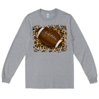 Heather Grey leopard american football backround Long Sleeve Tee - RanaPortraitStore