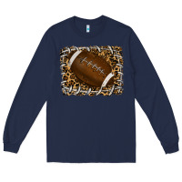 Navy leopard american football backround Long Sleeve Tee - RanaPortraitStore