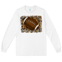 White leopard american football backround Long Sleeve Tee - RanaPortraitStore