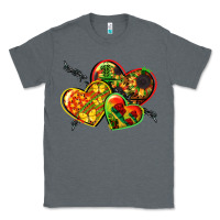 Charcoal Heather juneteenth hearts Classic Tee - CowGirlArtShop