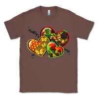 Chestnut juneteenth hearts Classic Tee - CowGirlArtShop