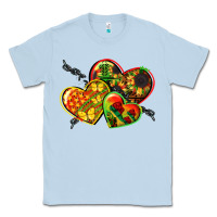 Dusty Blue juneteenth hearts Classic Tee - CowGirlArtShop