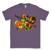 Lavender juneteenth hearts Classic Tee - CowGirlArtShop