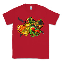 Red juneteenth hearts Classic Tee - CowGirlArtShop