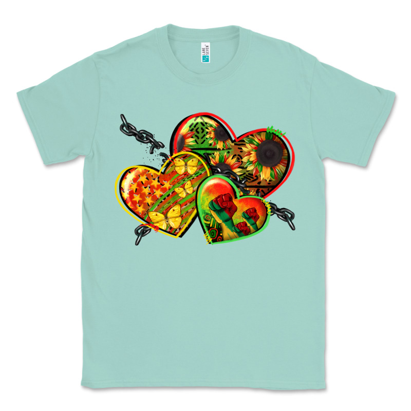 Juneteenth Hearts Classic Tee by CowGirlArtShop | Teevron