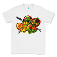 White juneteenth hearts Classic Tee - CowGirlArtShop