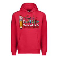 Cardinal Santa Favorite Teacher Premium Hoodie - CowhideDigitalArt