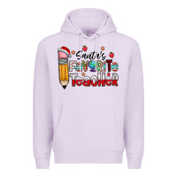 Lilac Santa Favorite Teacher Premium Hoodie - CowhideDigitalArt