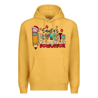 Mustard Santa Favorite Teacher Premium Hoodie - CowhideDigitalArt