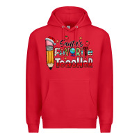 Red Santa Favorite Teacher Premium Hoodie - CowhideDigitalArt
