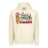 Sandshell Santa Favorite Teacher Premium Hoodie - CowhideDigitalArt
