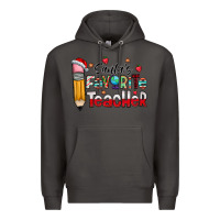 Smoke Santa Favorite Teacher Premium Hoodie - CowhideDigitalArt