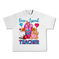 Lunar Rock One Loved Teacher Valentines Day Cold Drink Frappe Urban Heavy Tee - FaDigitalArtStudio
