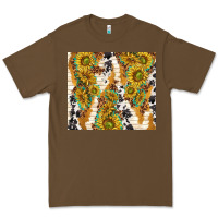 Cacao sunflowers with patterns Premium Tee - TumblerDesignByShophia