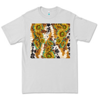 Dove Grey sunflowers with patterns Premium Tee - TumblerDesignByShophia