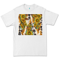 White sunflowers with patterns Premium Tee - TumblerDesignByShophia
