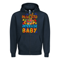 Navy nacho average baby with nacho 2 Zipper Hoodie - AdoDesignShop