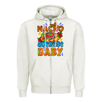 Oatmeal Heather nacho average baby with nacho 2 Zipper Hoodie - AdoDesignShop