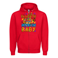 Red nacho average baby with nacho 2 Zipper Hoodie - AdoDesignShop