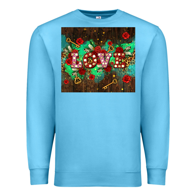 Love  And Leopard With Keys Premium Sweatshirt by AdoDesignShop | Teevron