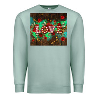 Seafoam love  and leopard with keys Premium Sweatshirt - AdoDesignShop