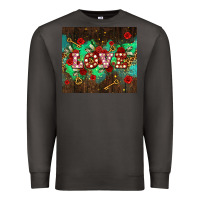 Smoke love  and leopard with keys Premium Sweatshirt - AdoDesignShop