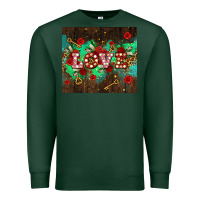 Sports Green love  and leopard with keys Premium Sweatshirt - AdoDesignShop